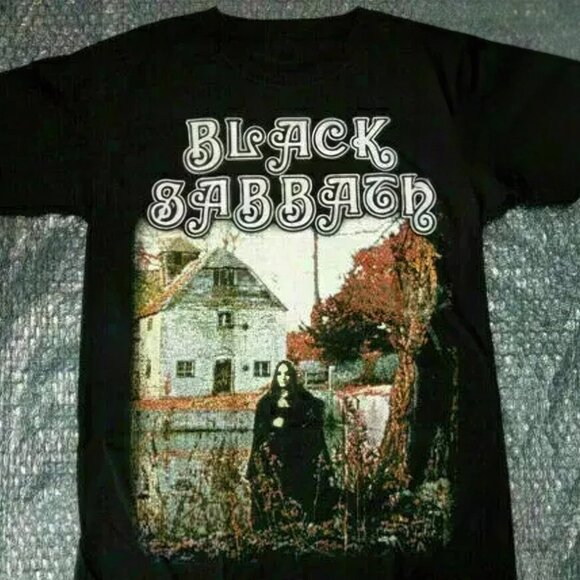 Retro Style Black Sabbath First Album T-Shirt, Unisex Black Tee Gift For Fans - Picture 2 of 4